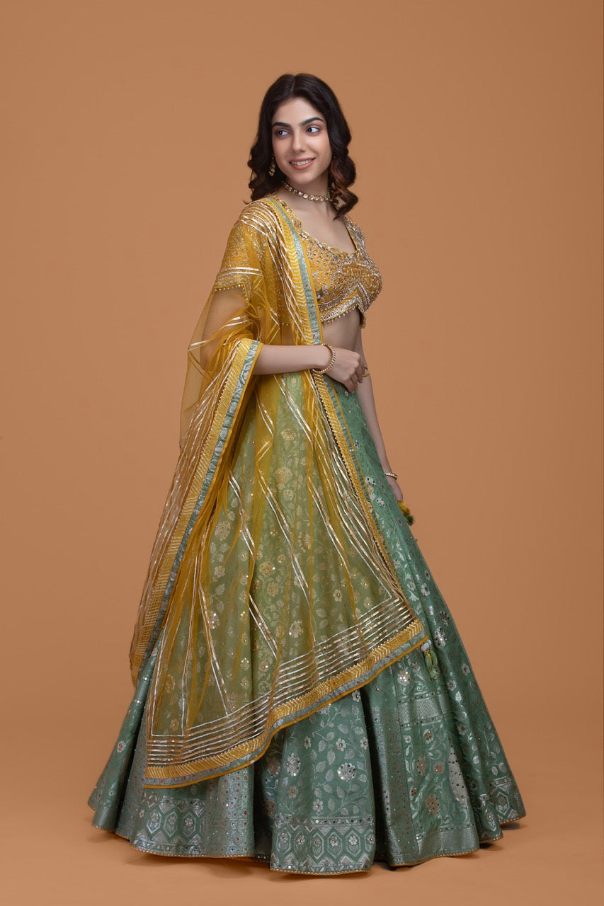 Brocade lehenga choli best sale