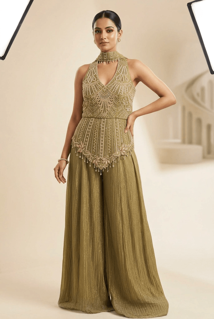Meher - Indo Western Plazzo Set