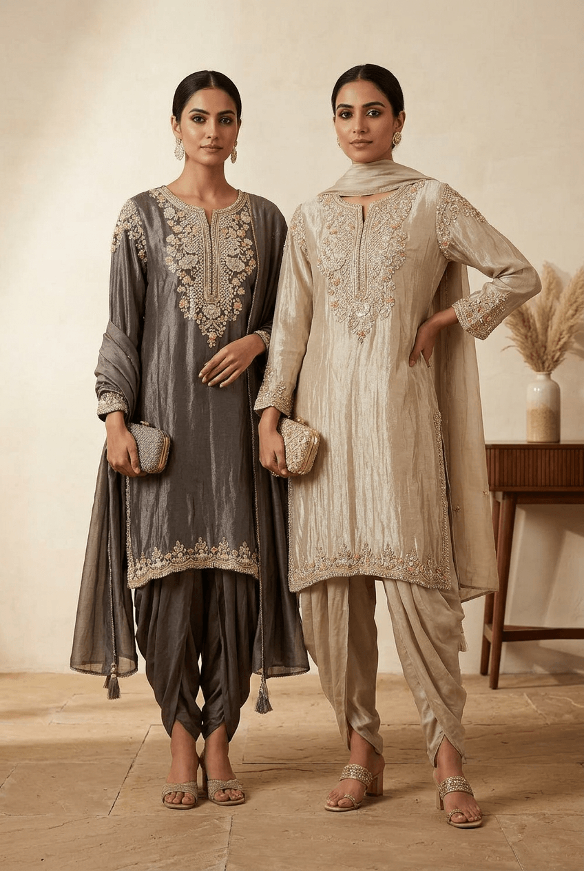 Janvi - Tissue Tulip Pants Suit Set